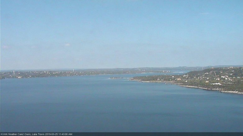 Lake Travis webcam, March 25, 2019 10:45 AM CT