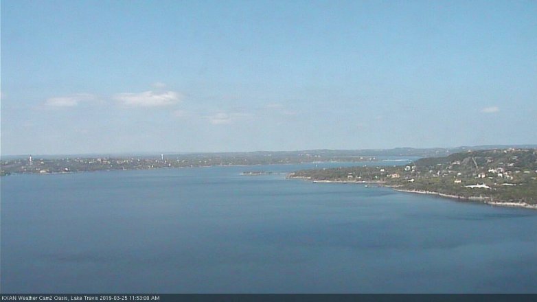 Lake Travis webcam, March 25, 2019 10:55 AM CT
