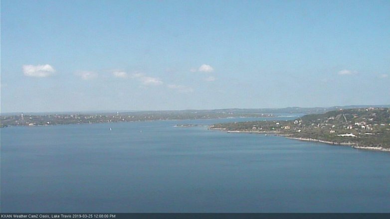 Lake Travis webcam, March 25, 2019 11:10 AM CT