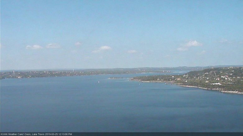 Lake Travis webcam, March 25, 2019 11:15 AM CT