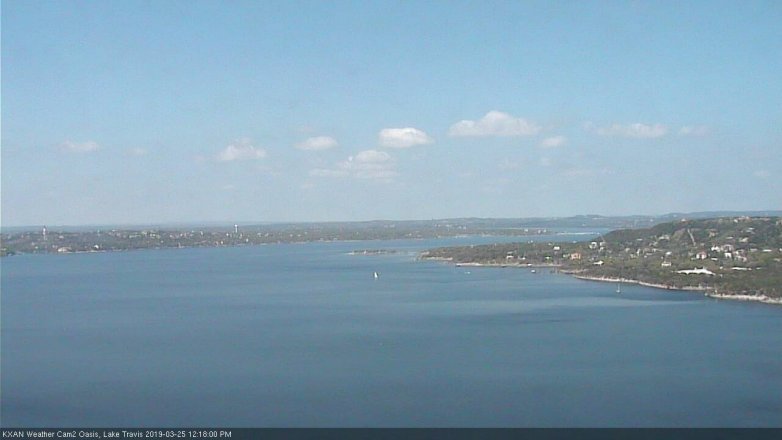 Lake Travis webcam, March 25, 2019 11:20 AM CT