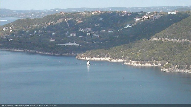 Lake Travis webcam, March 25, 2019 11:30 AM CT