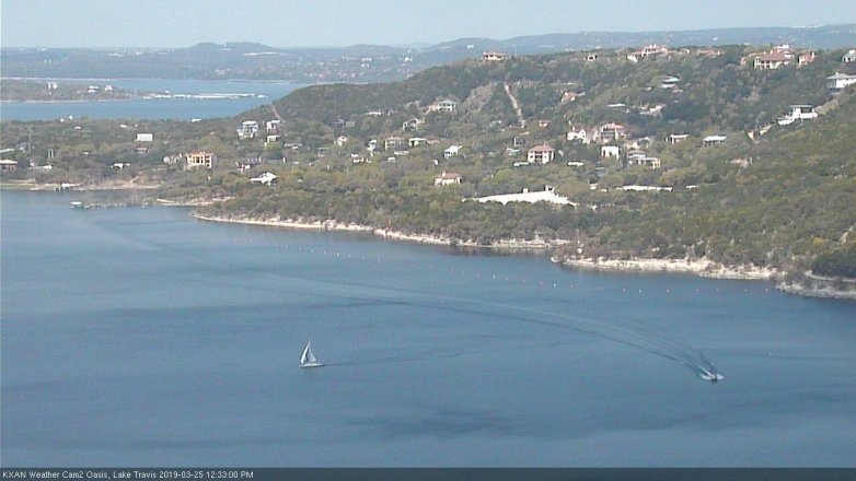 Lake Travis webcam, March 25, 2019 11:35 AM CT