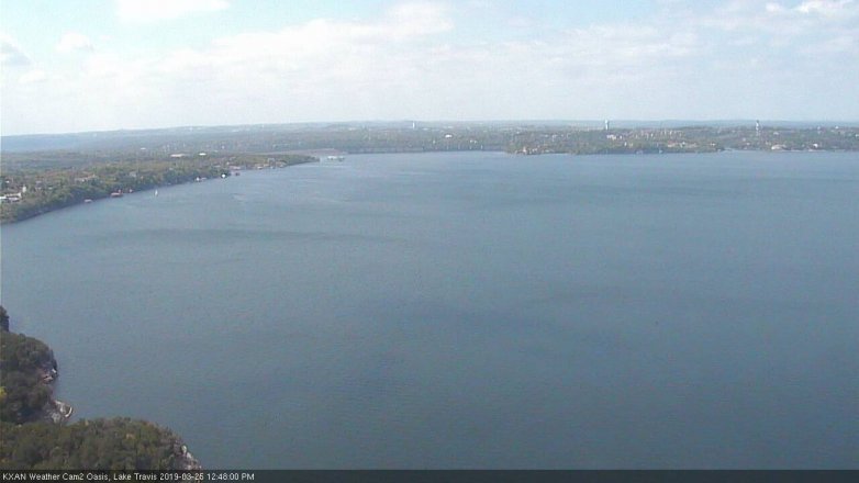 Lake Travis webcam, March 25, 2019 11:50 AM CT