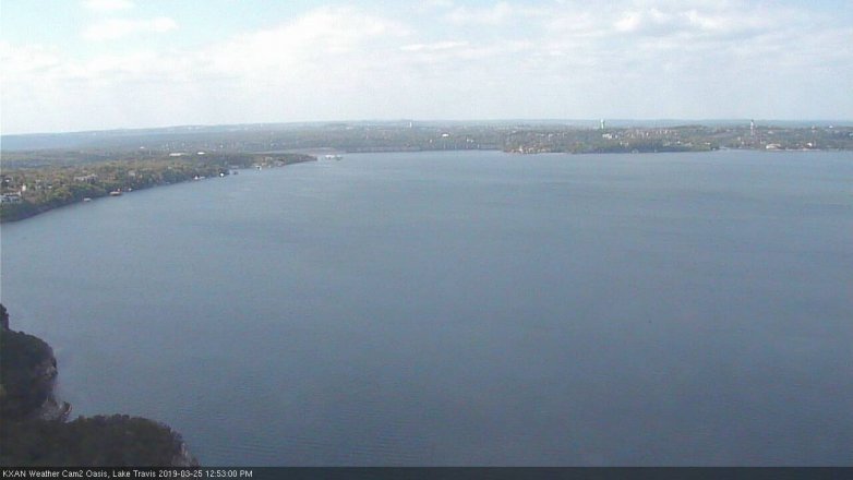 Lake Travis webcam, March 25, 2019 11:55 AM CT