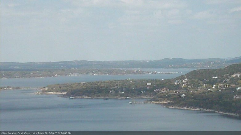 Lake Travis webcam, March 25, 2019 12:00 PM CT