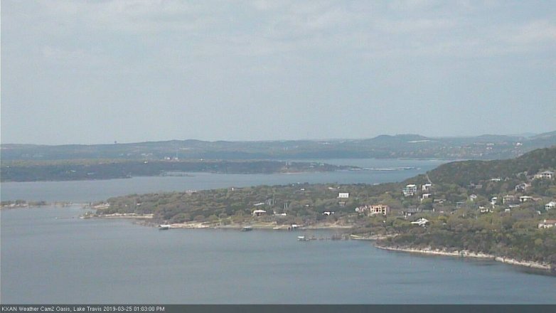 Lake Travis webcam, March 25, 2019 12:05 PM CT