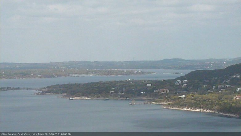 Lake Travis webcam, March 25, 2019 12:10 PM CT