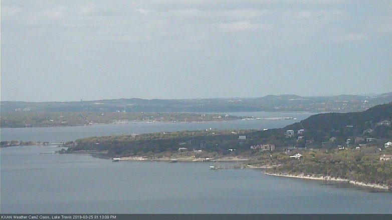 Lake Travis webcam, March 25, 2019 12:15 PM CT