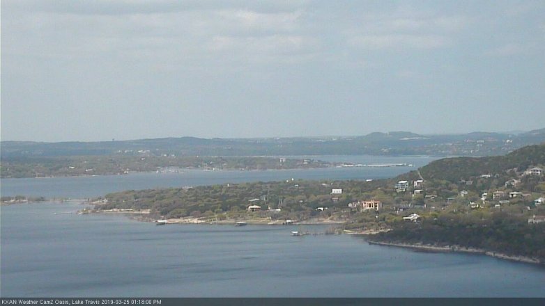 Lake Travis webcam, March 25, 2019 12:20 PM CT