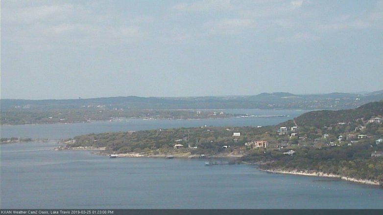 Lake Travis webcam, March 25, 2019 12:25 PM CT