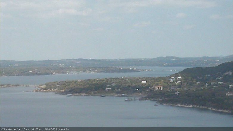 Lake Travis webcam, March 25, 2019 12:45 PM CT