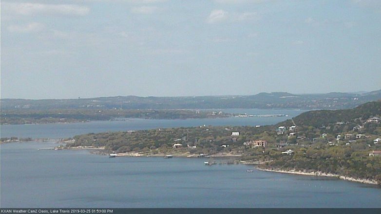 Lake Travis webcam, March 25, 2019 12:55 PM CT