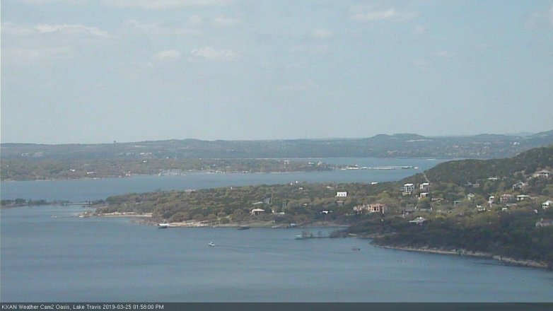 Lake Travis webcam, March 25, 2019 1:00 PM CT