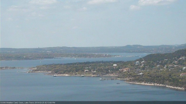Lake Travis webcam, March 25, 2019 1:15 PM CT