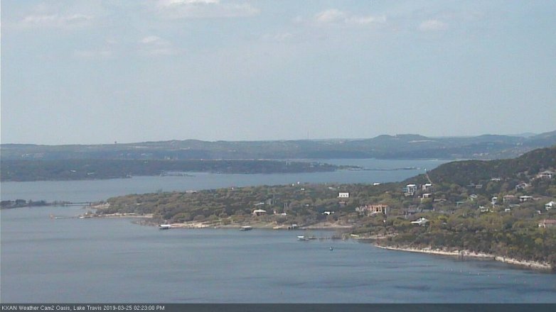 Lake Travis webcam, March 25, 2019 1:25 PM CT