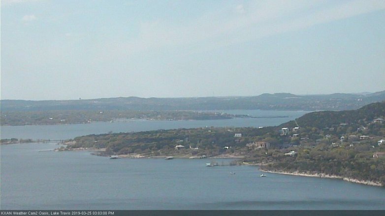 Lake Travis webcam, March 25, 2019 2:05 PM CT
