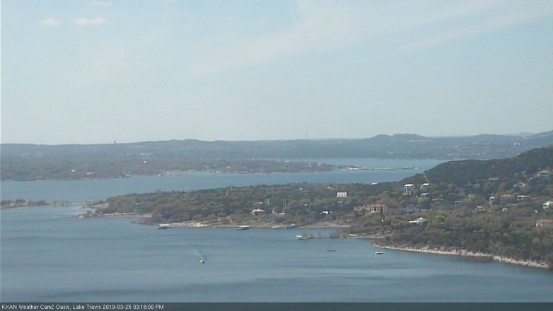 Lake Travis webcam, March 25, 2019 2:20 PM CT