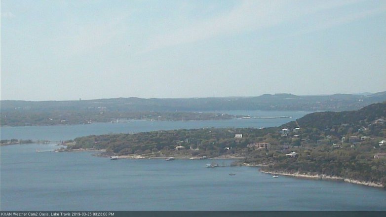 Lake Travis webcam, March 25, 2019 2:25 PM CT