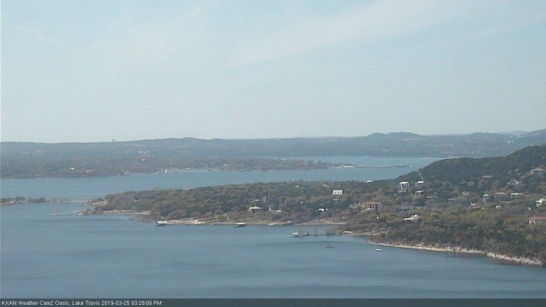 Lake Travis webcam, March 25, 2019 2:30 PM CT