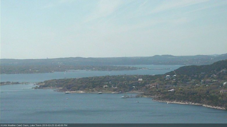 Lake Travis webcam, March 25, 2019 2:50 PM CT