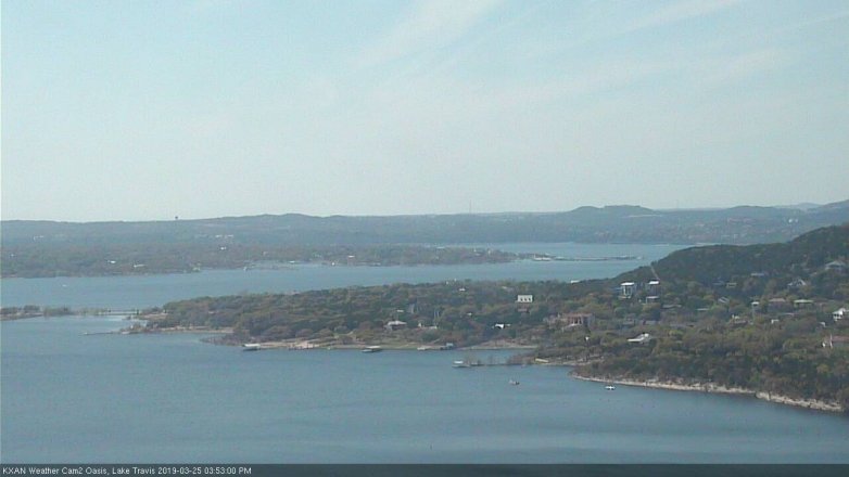 Lake Travis webcam, March 25, 2019 2:55 PM CT