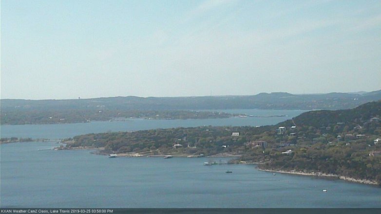 Lake Travis webcam, March 25, 2019 3:00 PM CT