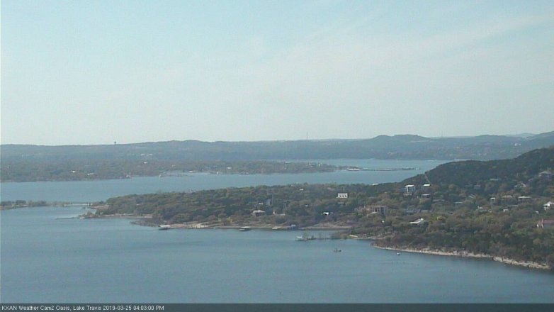 Lake Travis webcam, March 25, 2019 3:05 PM CT