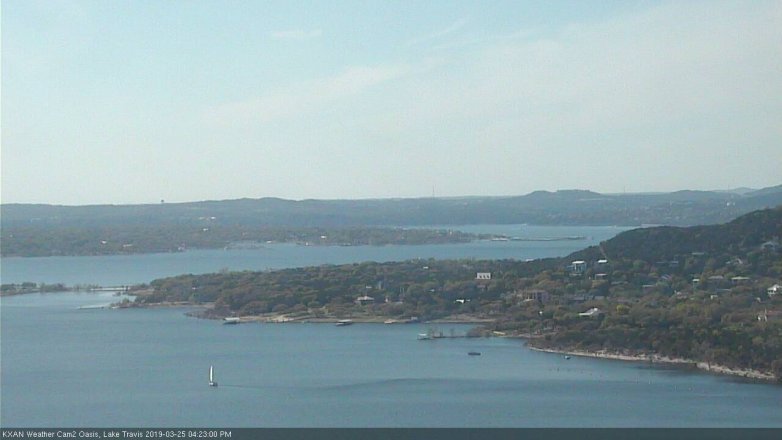 Lake Travis webcam, March 25, 2019 3:25 PM CT