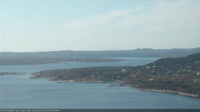 Lake Travis webcam, March 25, 2019 3:35 PM CT