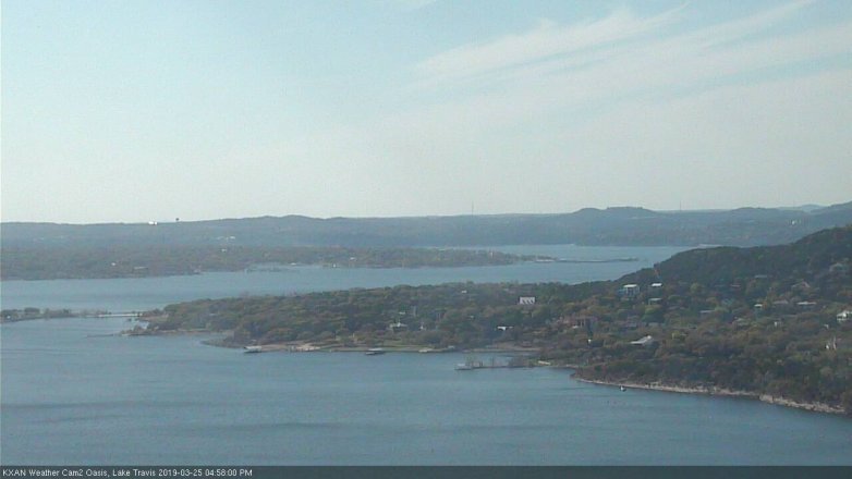 Lake Travis webcam, March 25, 2019 4:00 PM CT