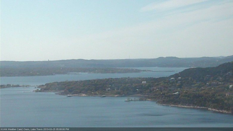 Lake Travis webcam, March 25, 2019 4:10 PM CT