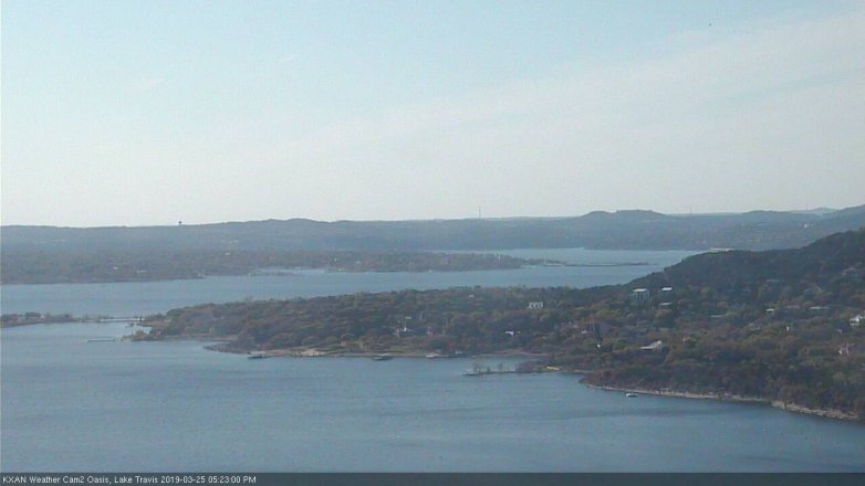 Lake Travis webcam, March 25, 2019 4:25 PM CT