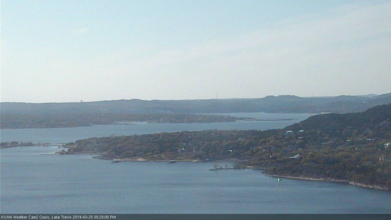 Lake Travis webcam, March 25, 2019 4:30 PM CT