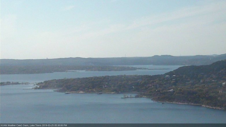 Lake Travis webcam, March 25, 2019 4:40 PM CT