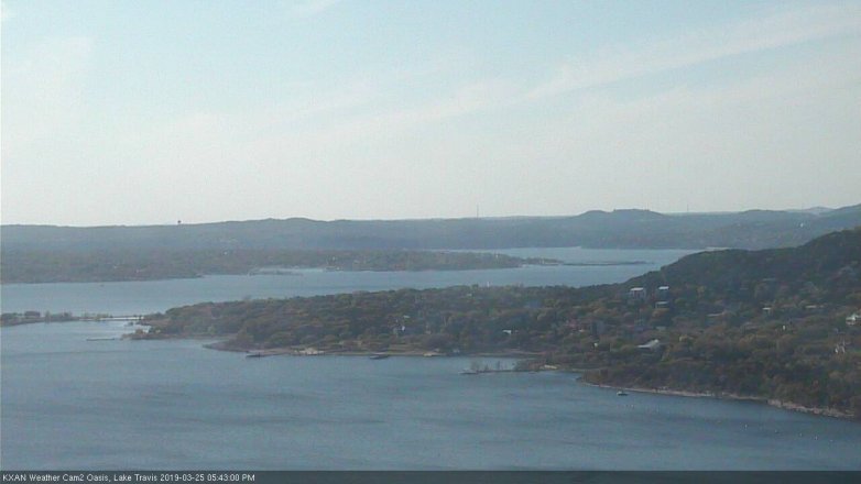 Lake Travis webcam, March 25, 2019 4:45 PM CT