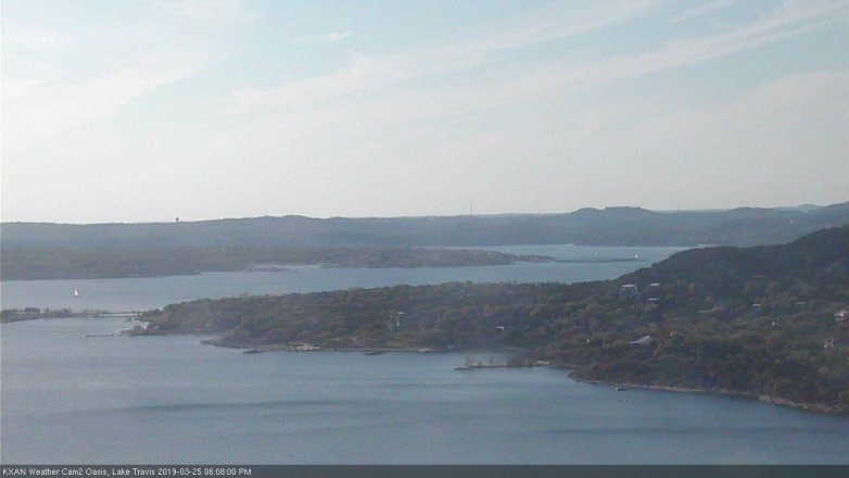 Lake Travis webcam, March 25, 2019 5:10 PM CT