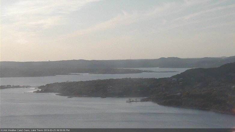 Lake Travis webcam, March 25, 2019 6:00 PM CT