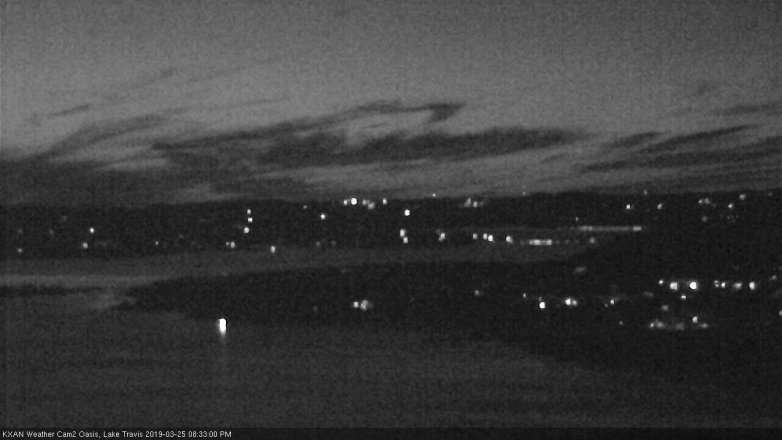 Lake Travis webcam, March 25, 2019 7:35 PM CT