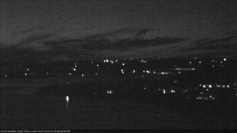 Lake Travis webcam, March 25, 2019 7:40 PM CT