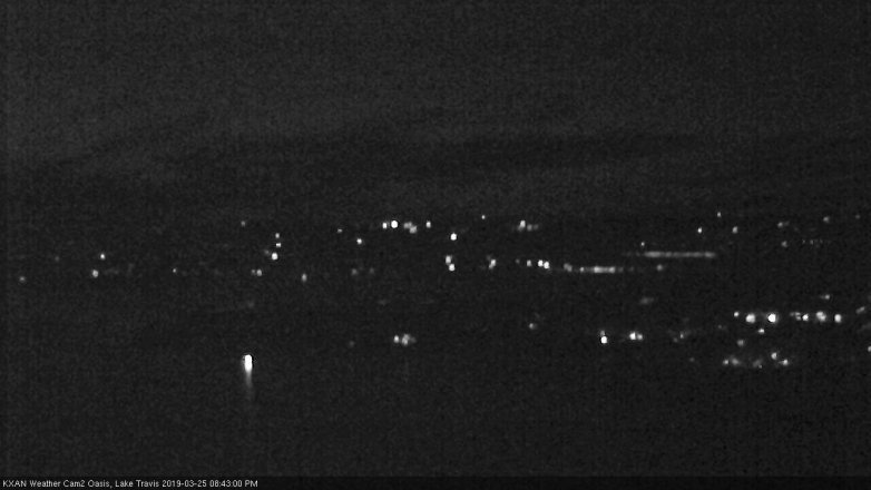 Lake Travis webcam, March 25, 2019 7:45 PM CT