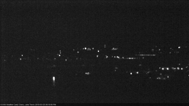 Lake Travis webcam, March 25, 2019 8:20 PM CT