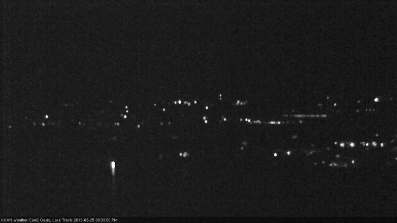 Lake Travis webcam, March 25, 2019 8:35 PM CT