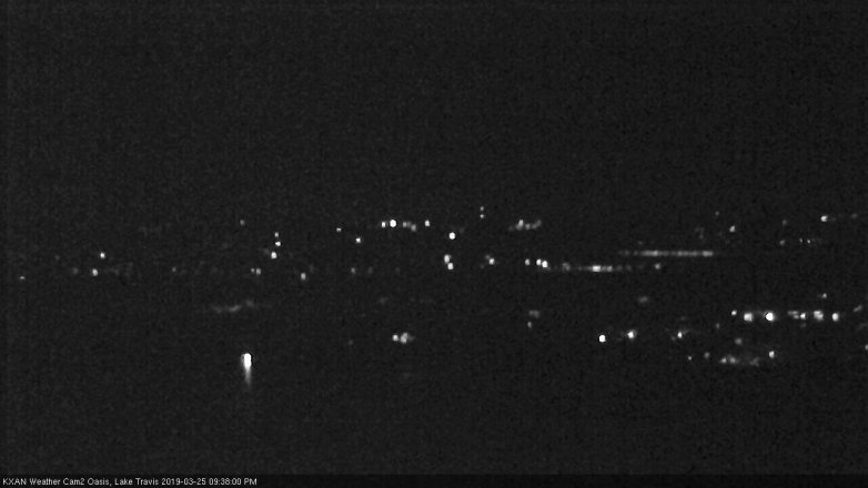 Lake Travis webcam, March 25, 2019 8:40 PM CT