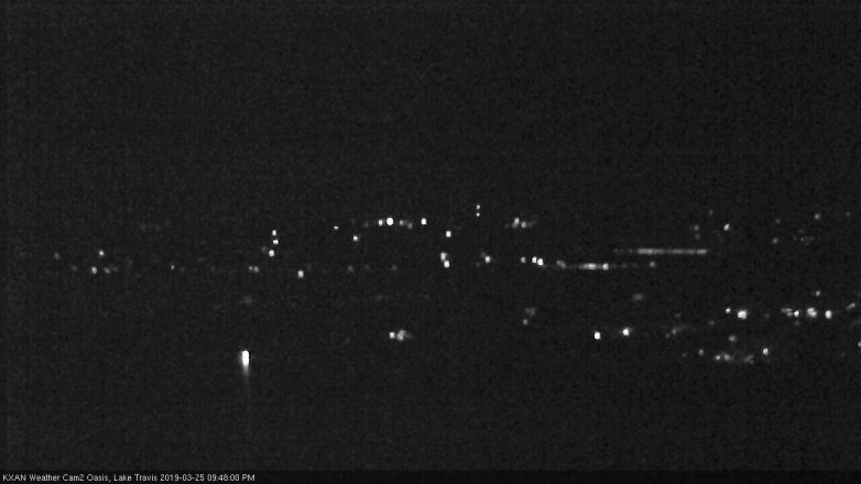 Lake Travis webcam, March 25, 2019 8:50 PM CT