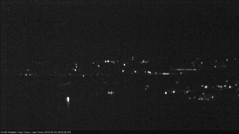 Lake Travis webcam, March 25, 2019 8:55 PM CT