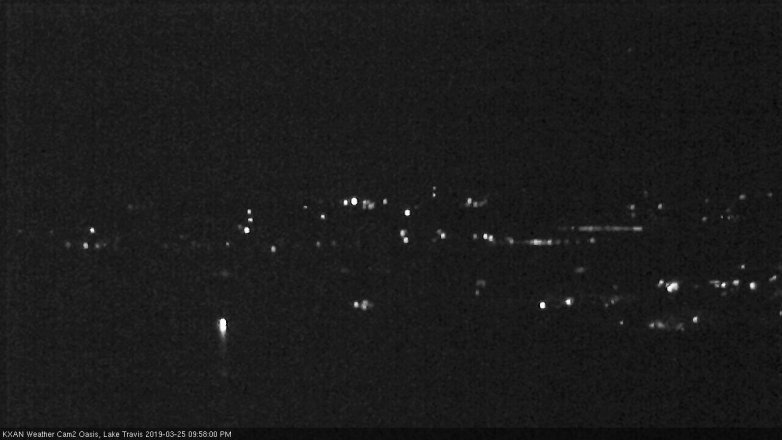 Lake Travis webcam, March 25, 2019 9:00 PM CT