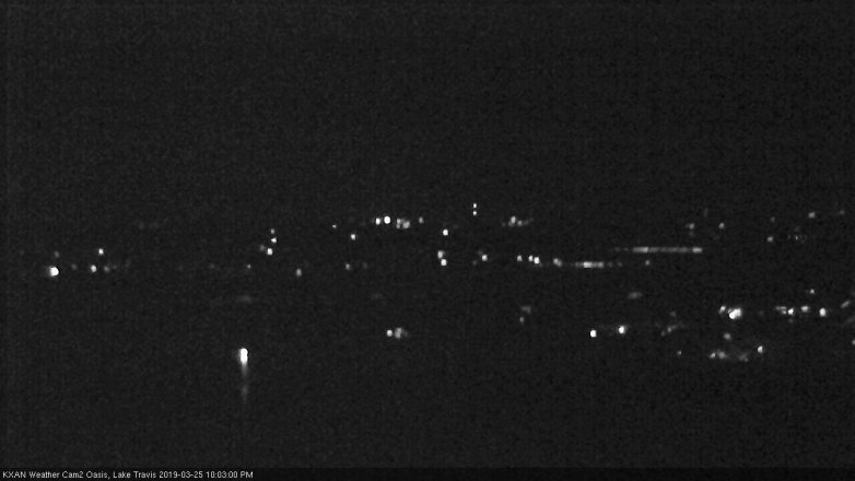Lake Travis webcam, March 25, 2019 9:05 PM CT