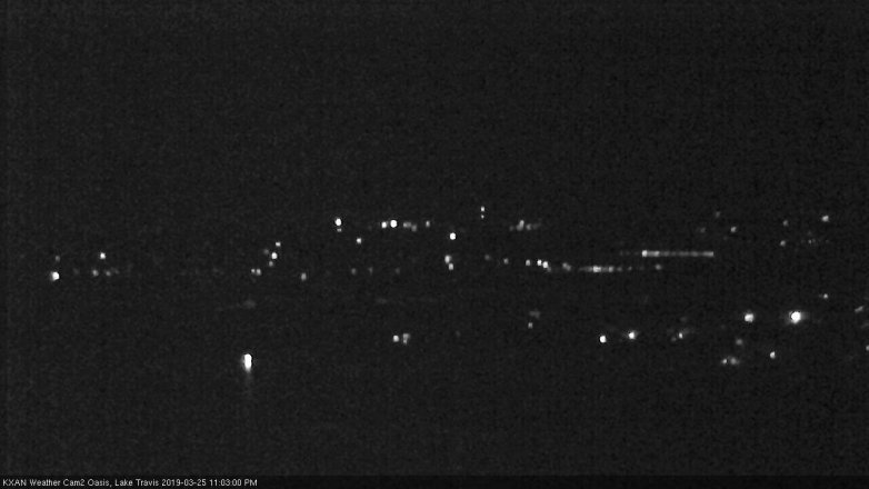 Lake Travis webcam, March 25, 2019 10:05 PM CT