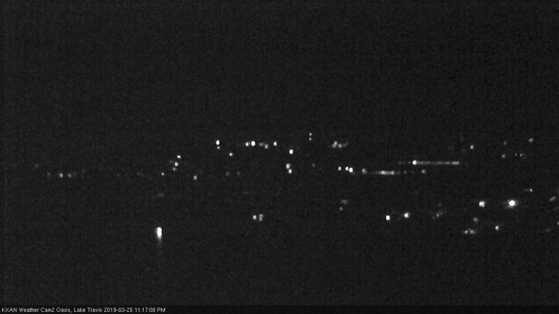 Lake Travis webcam, March 25, 2019 10:20 PM CT
